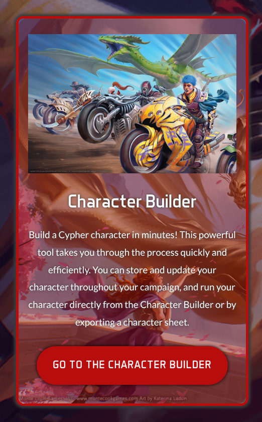 New Cypher Character Builder Site